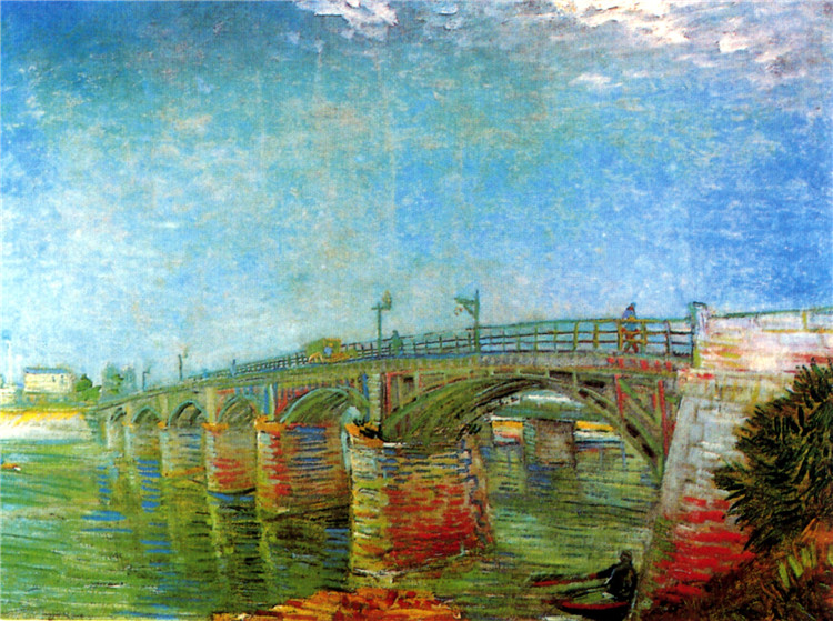 The Seine Bridge At Asnieres Van Gogh Oil Painting